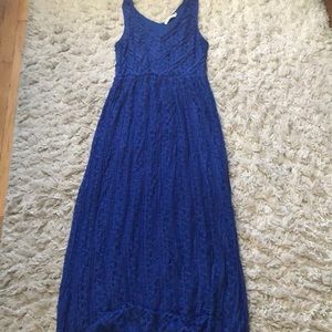 Cobalt blue maxi dress